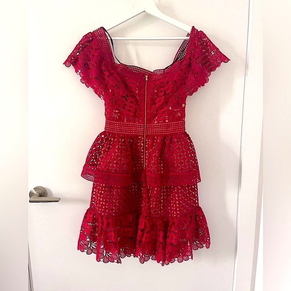 Self-portrait classic lace dress